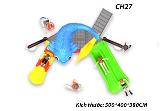 Cầu trượt liên hoàn công viên nước CH27