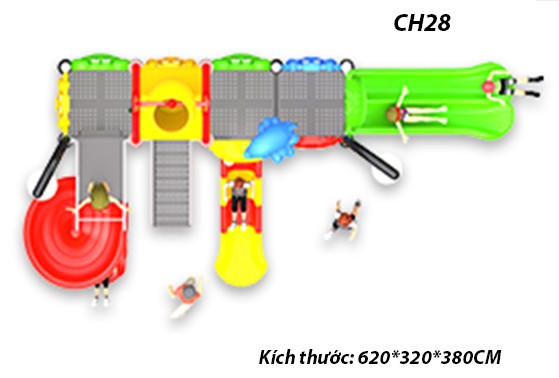 Cầu trượt liên hoàn công viên nước CH28