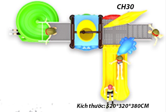 Cầu trượt liên hoàn công viên nước CH30