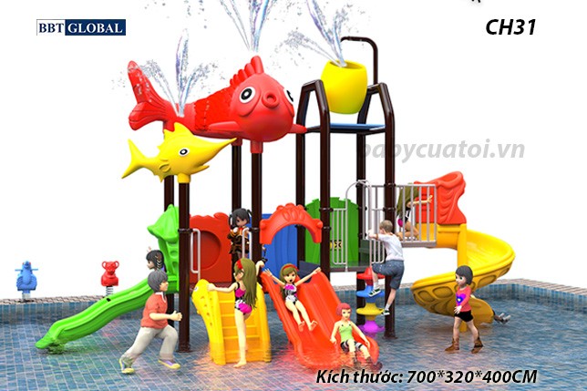 Cầu trượt liên hoàn công viên nước CH31