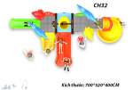 Cầu trượt liên hoàn công viên nước CH32