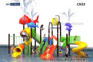 Cầu trượt liên hoàn công viên nước CH33