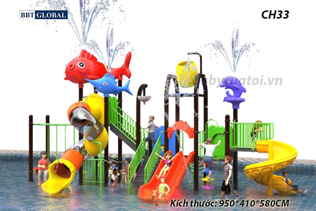 Cầu trượt liên hoàn công viên nước CH33