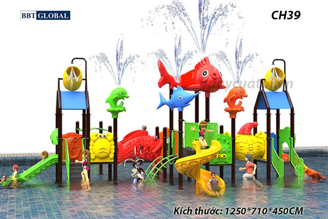 Cầu trượt liên hoàn công viên nước CH39