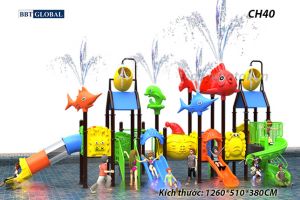 Cầu trượt liên hoàn công viên nước CH40