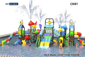 Cầu trượt liên hoàn công viên nước CH41