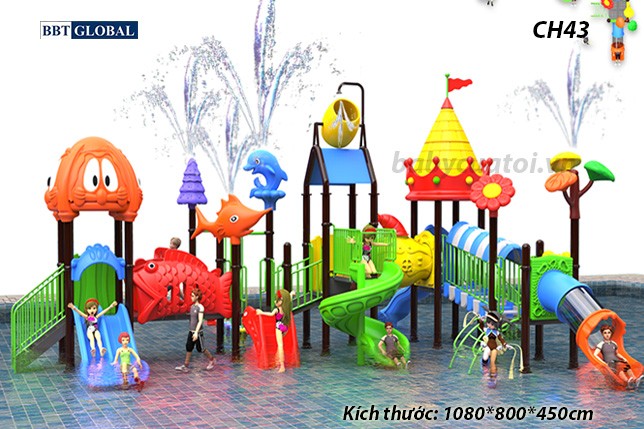 Cầu trượt liên hoàn công viên nước CH43