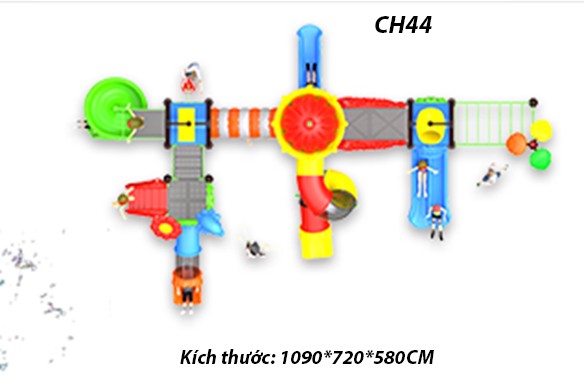 Cầu trượt liên hoàn công viên nước CH44