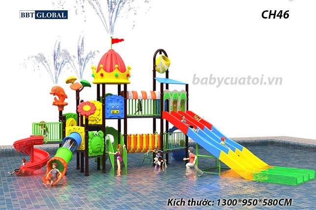 Cầu trượt liên hoàn công viên nước CH46