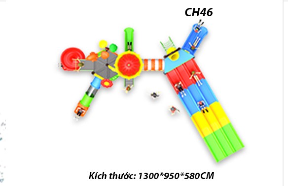 Cầu trượt liên hoàn công viên nước CH46