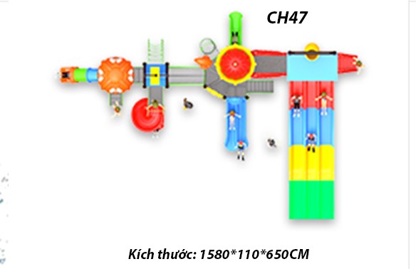 Cầu trượt liên hoàn công viên nước CH47