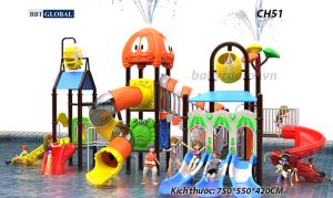 Cầu trượt liên hoàn công viên nước CH51