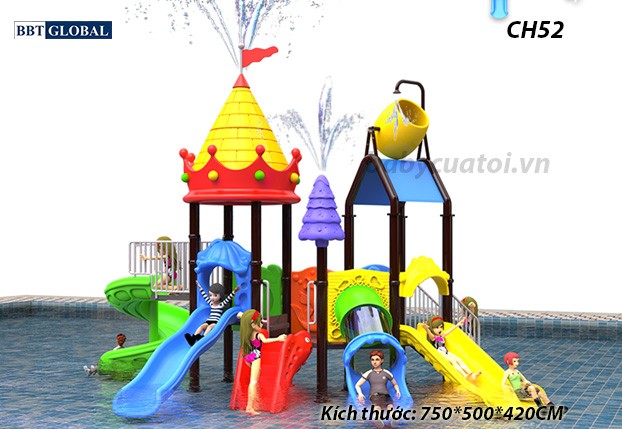 Cầu trượt liên hoàn công viên nước CH52