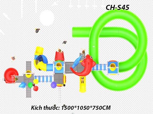 Cầu trượt liên hoàn công viên nước CH-S45