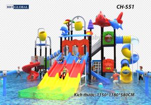 Cầu trượt liên hoàn công viên nước CH-S51