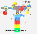 Cầu trượt liên hoàn công viên nước CH-S51