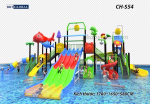 Cầu trượt liên hoàn công viên nước CH-S54