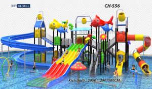 Cầu trượt liên hoàn công viên nước CH-S56
