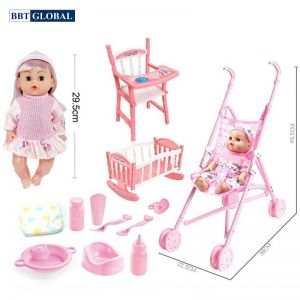 Đồ chơi búp bê - chăm sóc em bé YL129B-8