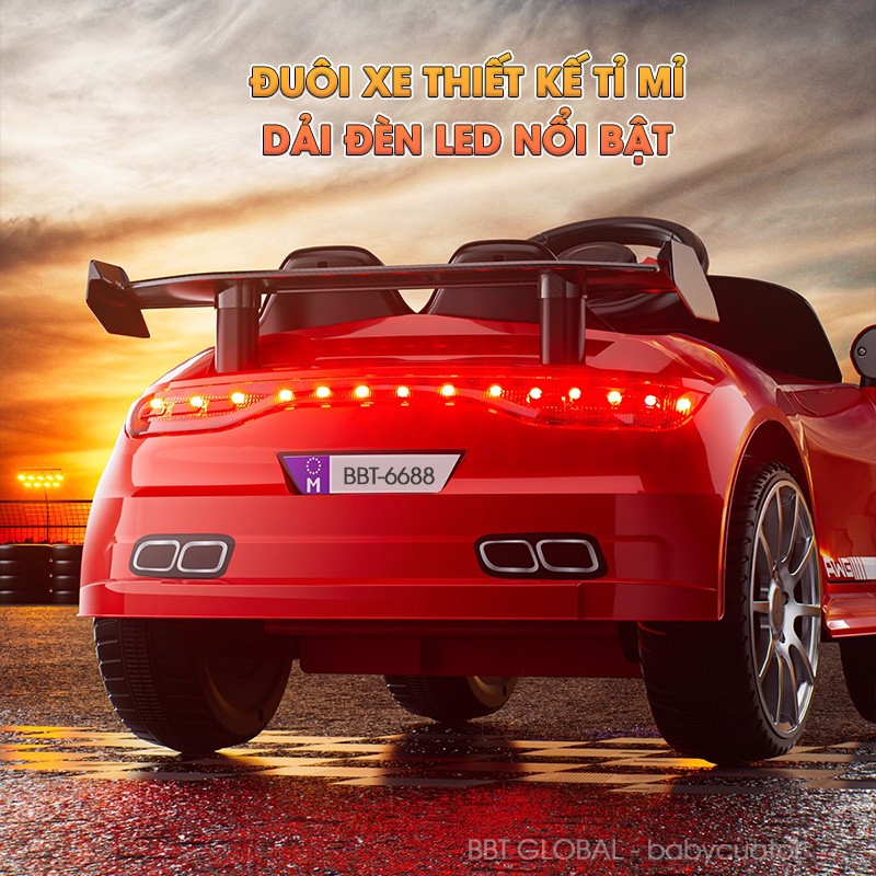 Ô tô điện trẻ em dáng thể thao Mercedes Siêu Hot BBT-6688