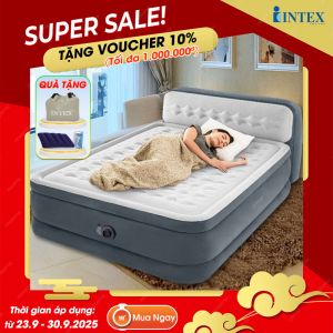 Giường hơi tự phồng công nghệ mới có đầu giường INTEX 64448