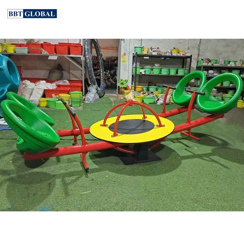 Bập bênh 4 chỗ kết hợp mâm xoay nhập khẩu XDNK-838