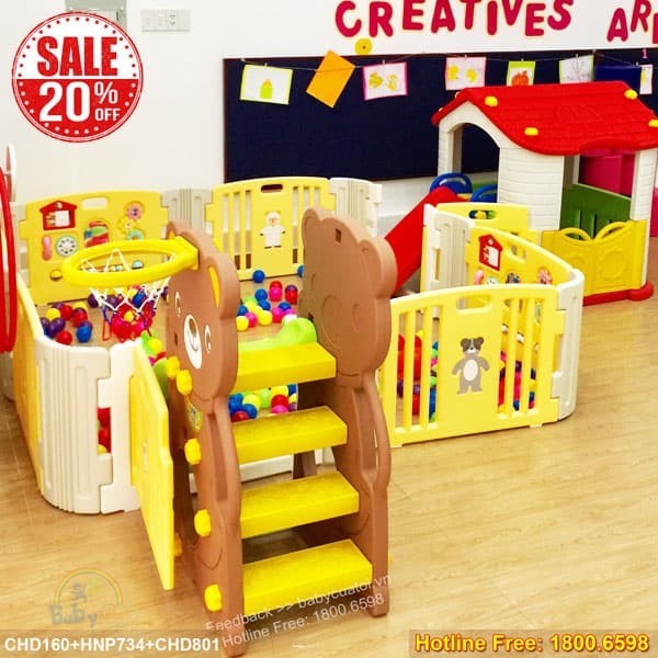 cầu trượt cho bé