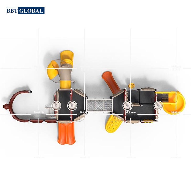 Cầu trượt liên hoàn nhập khẩu cỡ lớn BBT Global BG-412