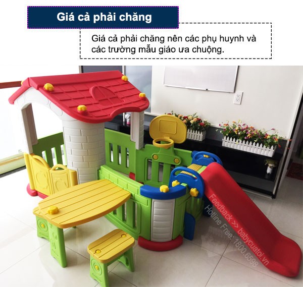 Nhà chơi nhựa cho bé