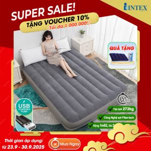 Giường hơi đôi INTEX 1m52 cao cấp tích hợp bơm điện cổng USB 64114
