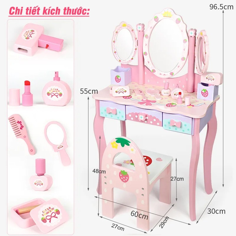 bộ đồ chơi giáo dục bàn trang điểm