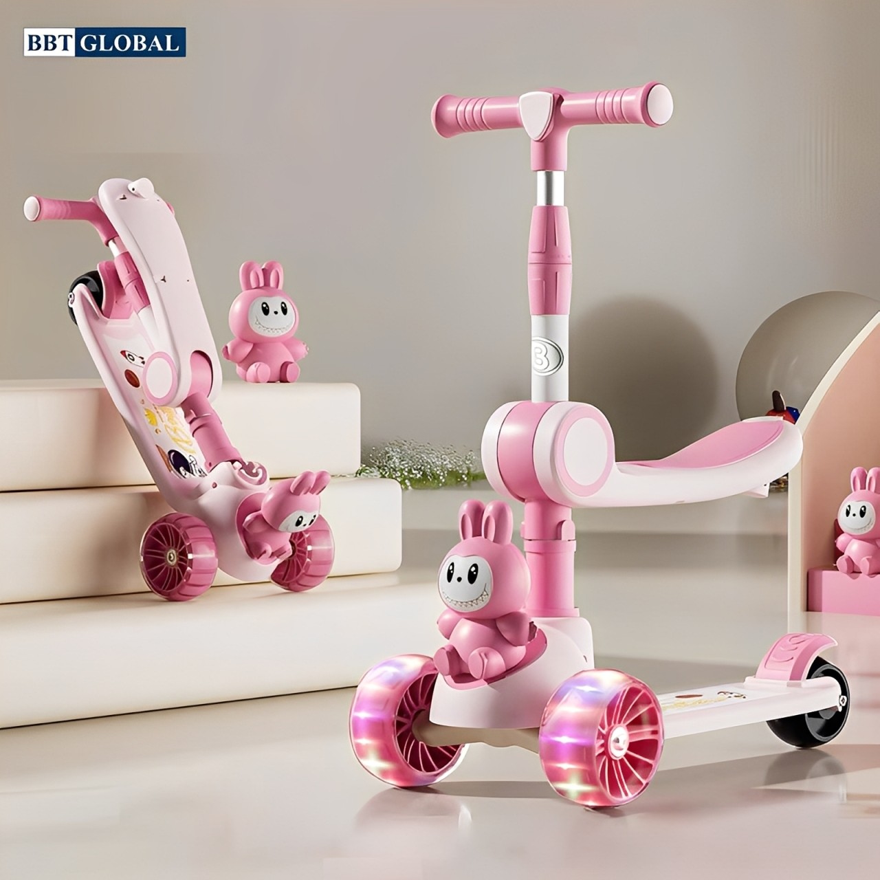Xe trượt Scooter BBT Global 2 trong 1 có nhạc và đèn SK1306