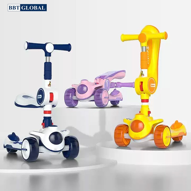 Xe trượt Scooter BBT Global 2 trong 1 cao cấp cho bé SK1308