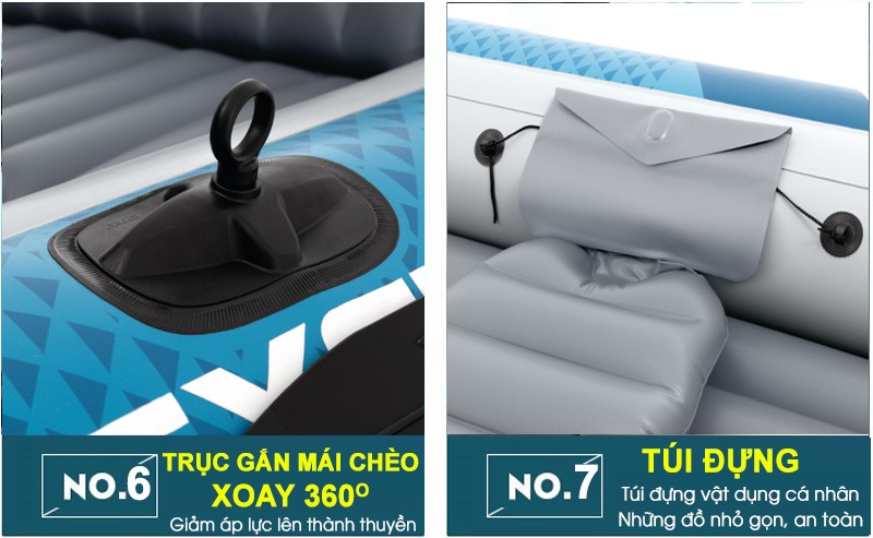 Thuyền hơi EXCURSION 5 mẫu mới INTEX 66325