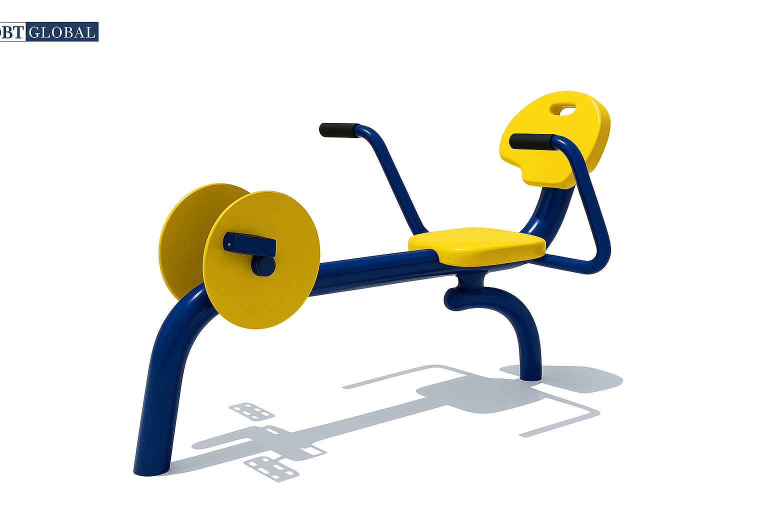 Máy tập thể dục ngoài trời xe đạp tựa lưng KXJS-029