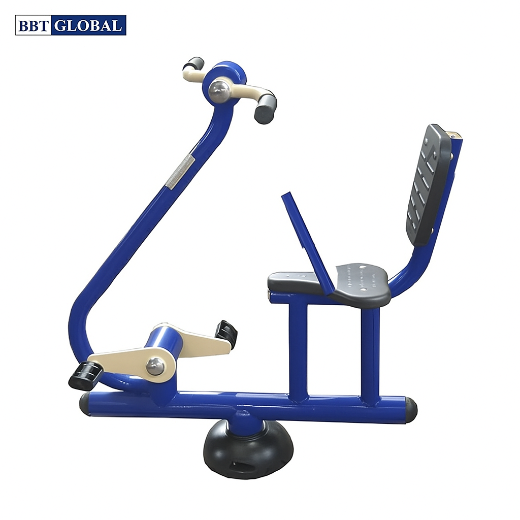 Thiết bị thể dục ngoài trời đạp xe kết hợp quay tay KXJS-204