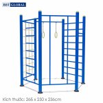 Thiết bị thể dục thang leo kết hợp đu xà nhập khẩu KXJS-202