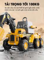 (TẶNG MŨ) Ô tô điện cần cẩu cho bé có khiển từ xa BBT-611
