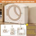 Bộ combo quây cũi nhà nhựa cầu trượt xích đu BBT Global YK06