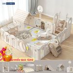 Bộ combo quây cũi nhà nhựa cầu trượt xích đu BBT Global YK06