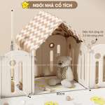 Bộ combo quây cũi nhà nhựa cầu trượt xích đu BBT Global YK06