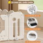 Bộ combo quây cũi nhà nhựa cầu trượt xích đu BBT Global YK06