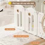 Bộ combo quây cũi nhà nhựa cầu trượt xích đu BBT Global YK06