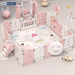 Bộ combo quây cũi cầu trượt xích đu BBT Global YK07