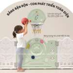 Bộ combo quây cũi cầu trượt xích đu BBT Global YK07 - Xanh