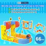 Đồ chơi xếp hình đường sắt xe lửa từ tính nam châm 7250A