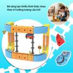 Đồ chơi xếp hình đường sắt xe lửa từ tính nam châm 7250A