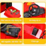 Ô tô điện trẻ em kiểu dáng xe lửa CỠ LỚN BBT-5656