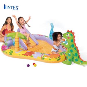 Bể bơi phao cầu trượt khủng long mẫu mới INTEX 56139