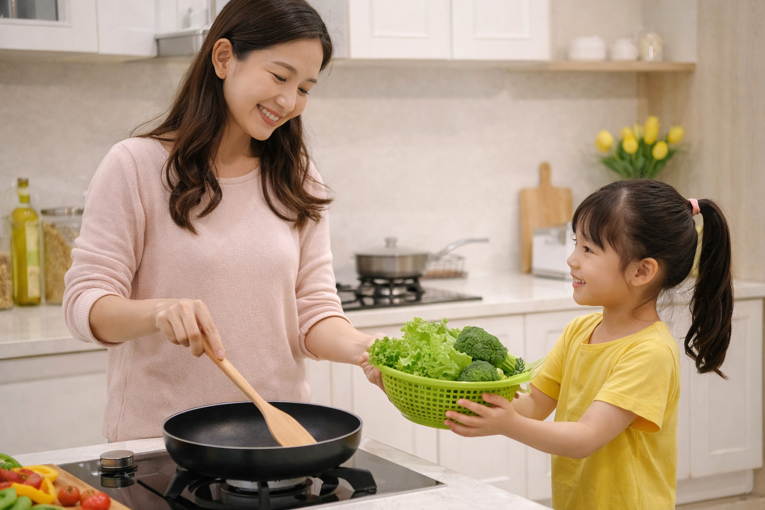 Bố mẹ bận rộn vẫn tương tác với con